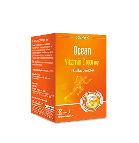 Orzax Ocean Vitamin C 30 Tablet ürün görseli 1