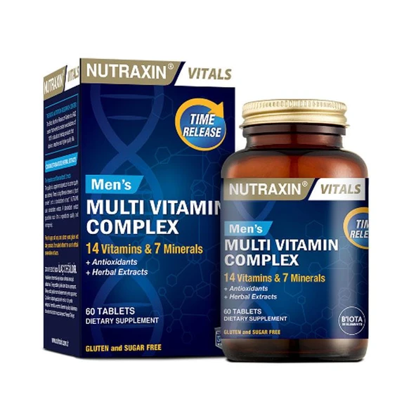 Nutraxin Mens Multi Vitamin Complex 60 Tablets ürün görseli 1