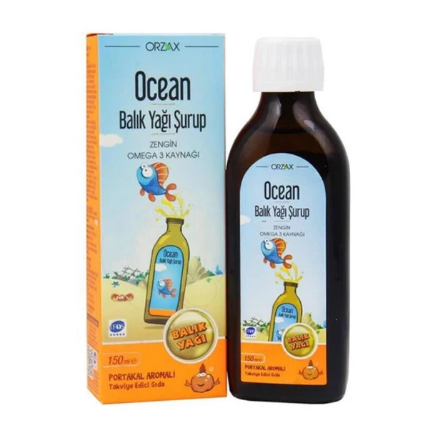 Ocean Omega3 Şurup 150 ml Portakal - Diş Beyazlatıcı Köpük Hediye ürün görseli 1