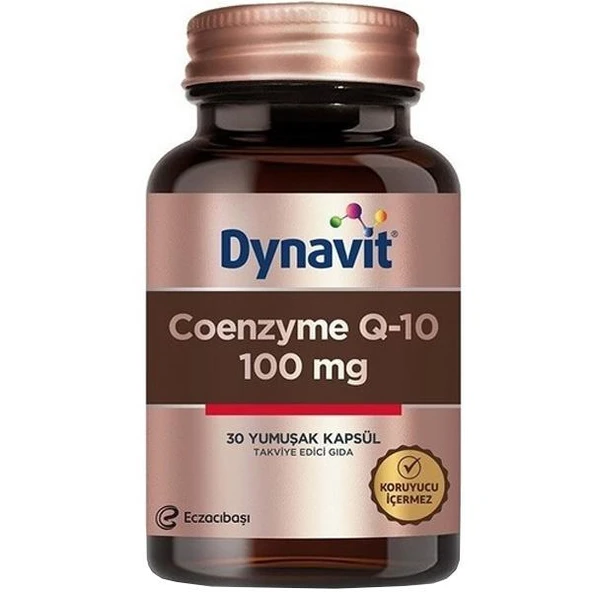 Dynavit Koenzim Q10 100 mg 30 Kapsül Gıda Takviyesi ürün görseli 1
