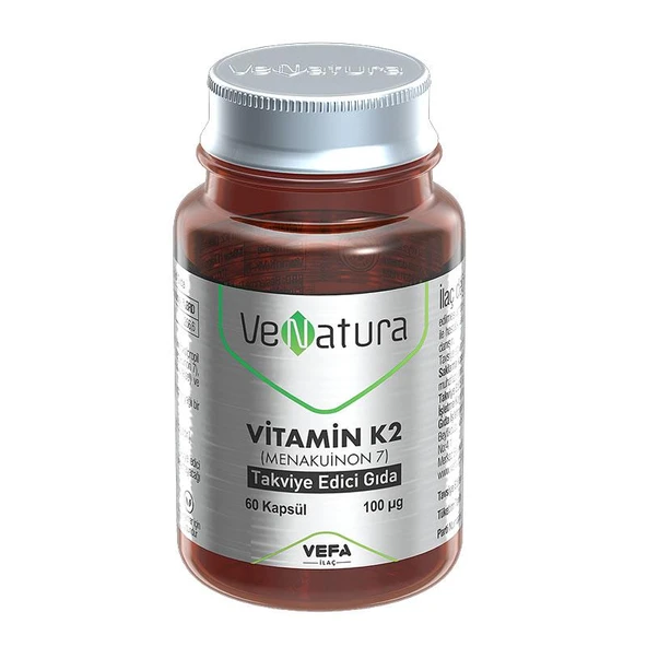 VeNatura Vitamin K2 (Menakuinon 7) Takviye Edici Gıda 60 Kapsül ürün görseli 1