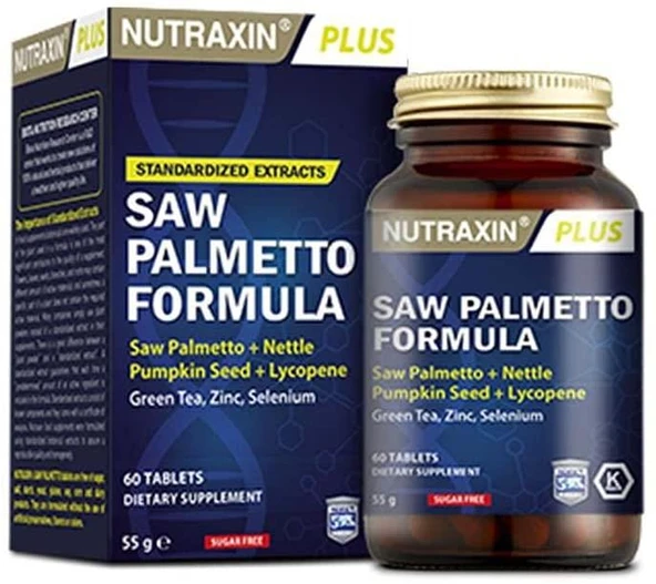 NUTRAXIN SAW PALMETTO 60 TAB. 1 Paket(1 x 60 Tabletten) ürün görseli 1