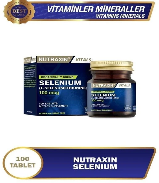 Nutraxin Selenium 100 Mcg 100 Tablet ürün görseli 1