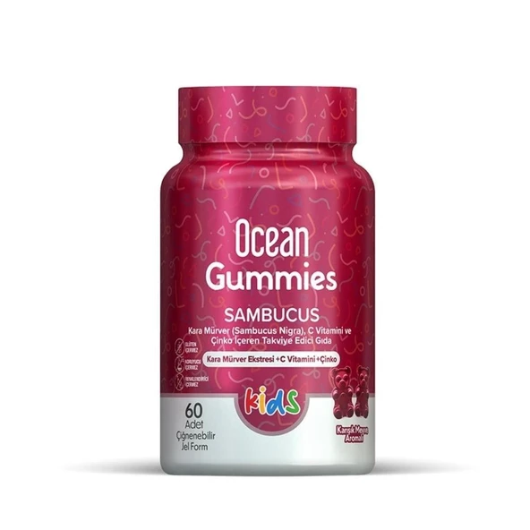 Ocean Gummies Sambucus 60 Çiğnenebilir Jel Form ürün görseli 1