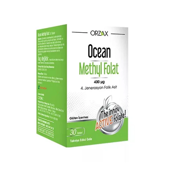Orzax Ocean Methyl Folat 30 Tablet ürün görseli 1