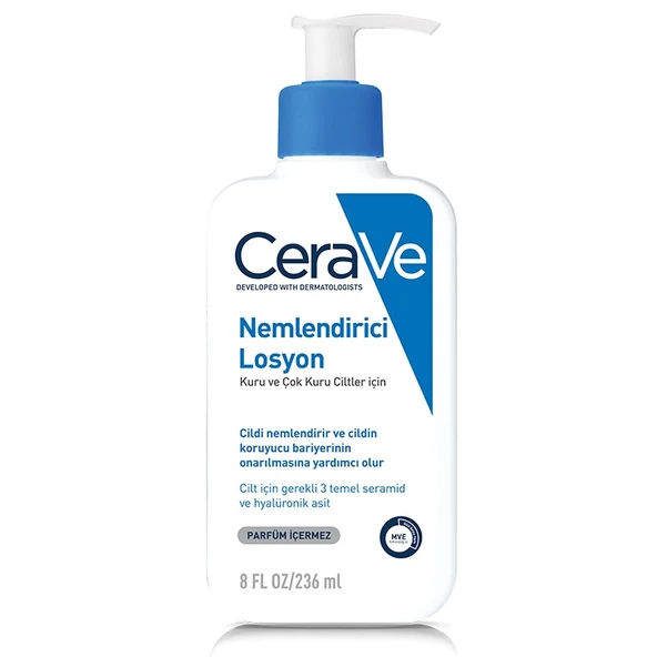 CeraVe Nemlendirici Losyon 236 ml Kuru ve Çok Kuru Ciltler İçin ürün görseli 1