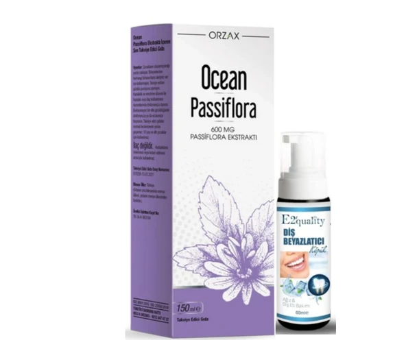 Orzax Ocean Passiflora Şurup 150 ml - Diş Beyazlatıcı Köpük Hediye ürün görseli 1