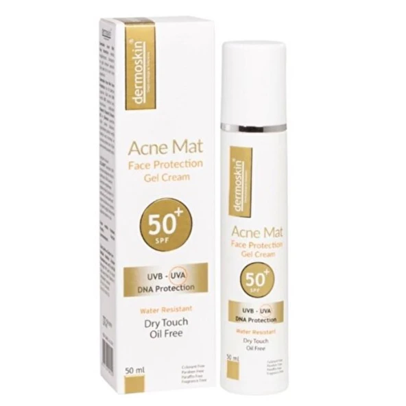 Dermoskin Acne Mat Spf50+ Güneş Koruyucu Jel Krem 50 ml ürün görseli 1