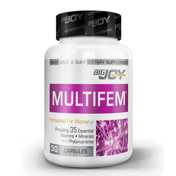 Bigjoy Multifem Womens Multivitamin 30 Bitkisel Kapsül ürün görseli 1