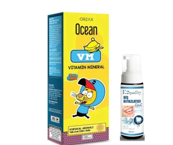 Orzax Ocean Vitamin Mineral - Portakal Aromalı 150ml - Diş Beyazlatıcı Köpük Hediye ürün görseli 1