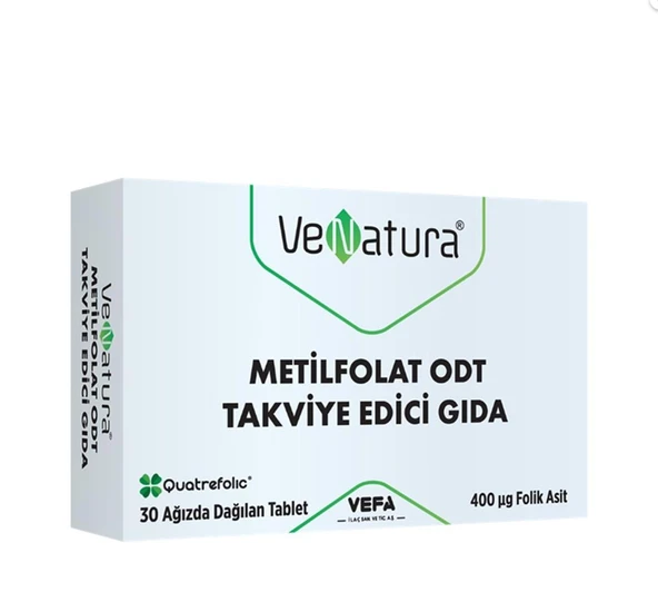 Venatura Metilfolat ODT 30 Ağızda Dağılan Tablet ürün görseli 1