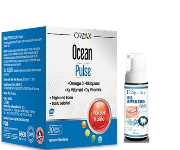 Orzax Ocean Pulse 30 Kapsül - Diş Beyazlatıcı Köpük Hediye ürün görseli 1