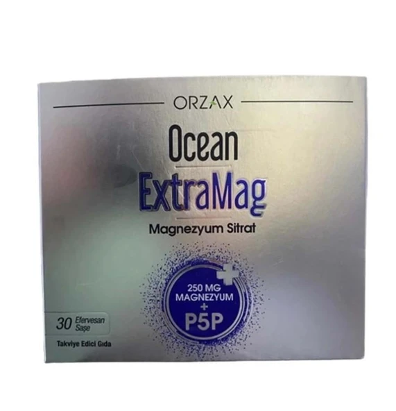 Orzax Ocean Extramag Magnezyum Sitrat Efervesan 30 Saşe ürün görseli 1