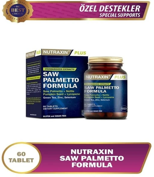 Nutraxin Saw Palmetto Formula 60 Tablet ürün görseli 1