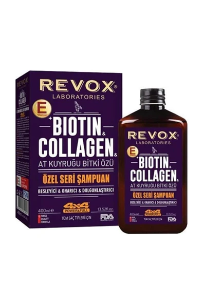 Revox At Kuyruğu Bitki Özü Biotin Collagen Özel Seri Şampuan 400 Ml ürün görseli 1