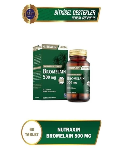 Nutraxin Bromelain 60 Kapsül ürün görseli 1
