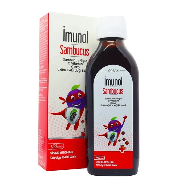 Orzax Ocean İmunol Sambucus Sıvı Takviye Edici Gıda 150 ml ürün görseli 1