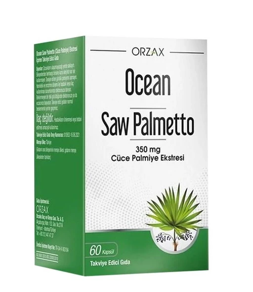Orzax Ocean Saw Palmetto 60 Kapsül ürün görseli 1