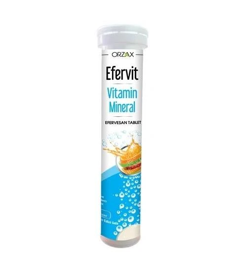 Orzax Efervit Multivitamin ve Mineral 20 Tablet ürün görseli 1