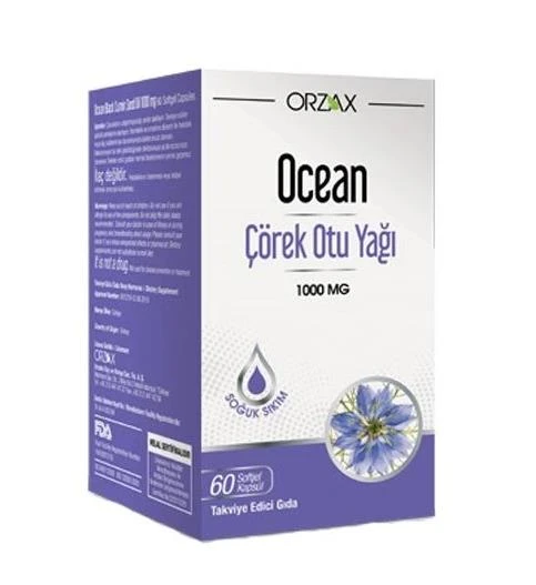 Orzax Ocean Çörek Otu Yağı 60 Kapsül ürün görseli 1