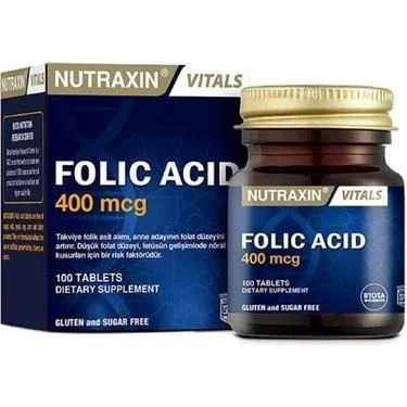 Nutraxin Folic Acid 100 Tablet ürün görseli 1