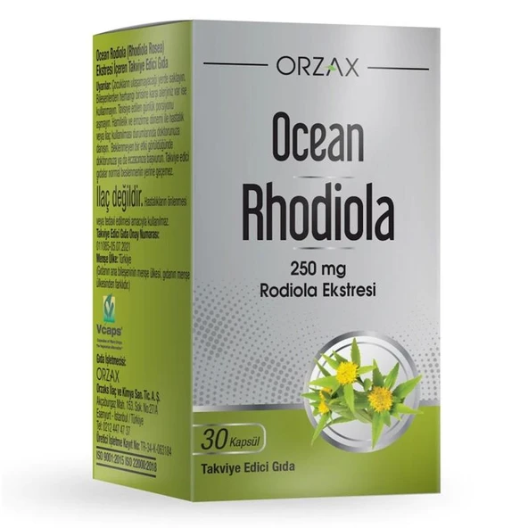 Orzax Ocean Rhodiola Kapsül 250mg 30 Kapsül ürün görseli 1
