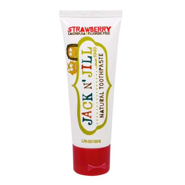 Jack And Jill Kids Çocuklar İçin Tamamen Doğal Çilek Aromalı Diş Macunu 50 gr ürün görseli 1