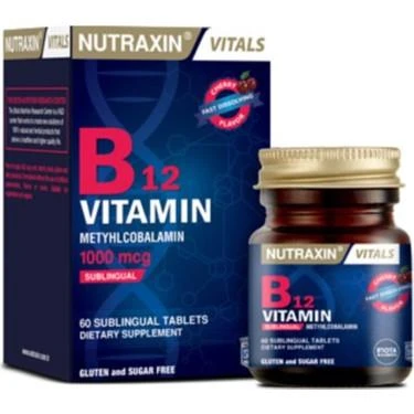 Nutraxin Vitals B12 Vitamin 60 Tablet ürün görseli 1