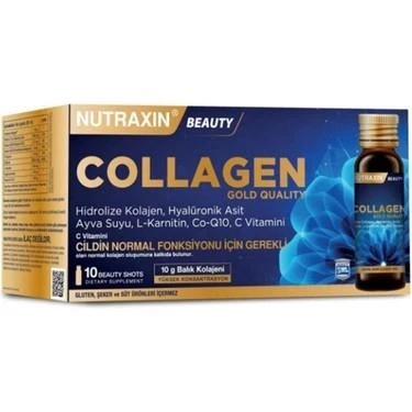 Nutraxin Beauty Gold Kollajen 10 x 50 ml ürün görseli 1