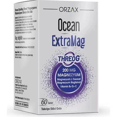 Orzax Ocean ExtraMag Threog Takviye Edici Gıda 60 Tablet ürün görseli 1