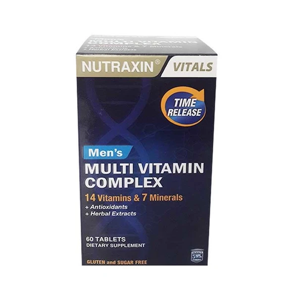 Nutraxin Mens Multi Vitamin Complex 60 Tablets ürün görseli 1
