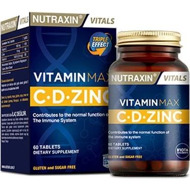 Nutraxin Vitamin Max C.D Çinko 60 Tablet ürün görseli 1