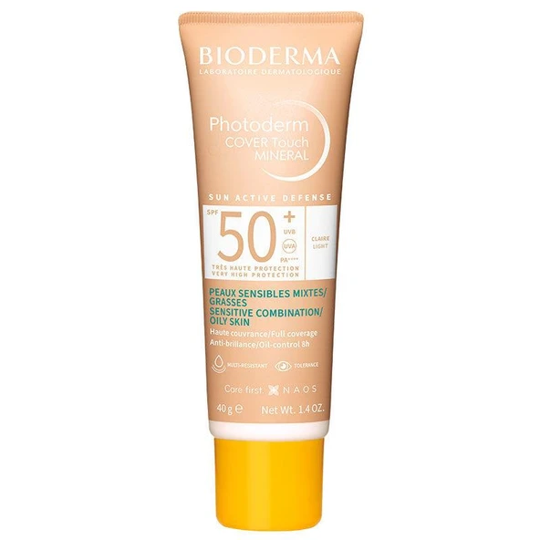 Bioderma Photoderm COVER Touch SPF50 + 40 gr - Light - Diş Beyazlatıcı Köpük Hediye ürün görseli 1