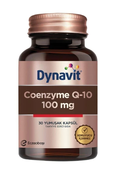 Dynavit Coenzyme Q-10 100 Takviye Edici Gıda 30 Yumuşak Kapsül ürün görseli 1