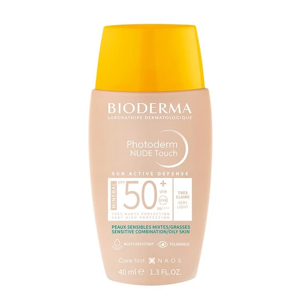Bioderma Photoderm Nude Touch SPF50+ Very Light 40 ml ürün görseli 1