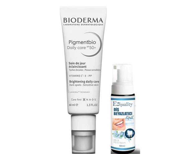 Bioderma Pigmentbio Daily Care SPF 50+ 40 ml- Diş Beyazlatıcı Köpük Hediye ürün görseli 1