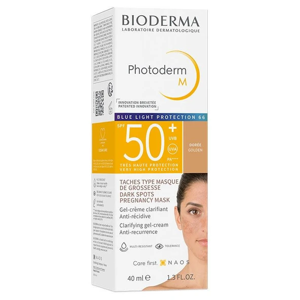 Bioderma Photoderm M SPF 50+ Jel Krem 40 ml - Golden - Diş Beyazlatıcı Köpük Hediye ürün görseli 1