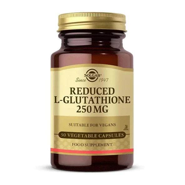 Solgar L-Glutathione 250 mg (Reduced) 30 Kapsül - Diş Beyazlatıcı Köpük Hediye ürün görseli 1