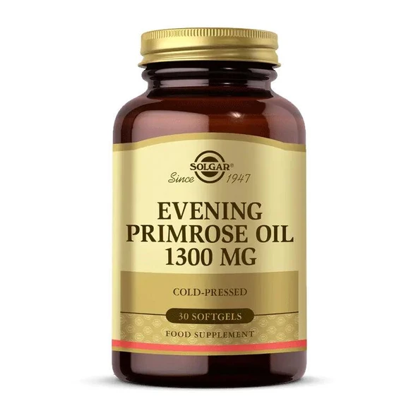 Solgar Evening Primrose Oil 1300 mg 30 Kapsül - Diş Beyazlatıcı Köpük Hediye ürün görseli 1