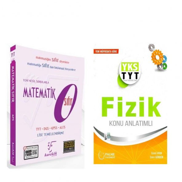 Karekök Matematik 0 Palme TYT Fizik Konu Anlatımı ve Planlayıcı 2 Kitap Set ürün görseli 1