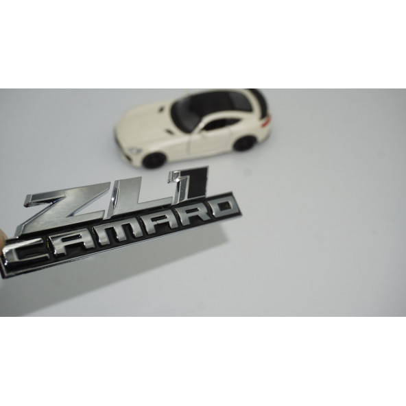 Chevrolet Camaro ZL1 Bagaj Yazı Krom Metal 3M 3D Logo Amblem ürün görseli 1