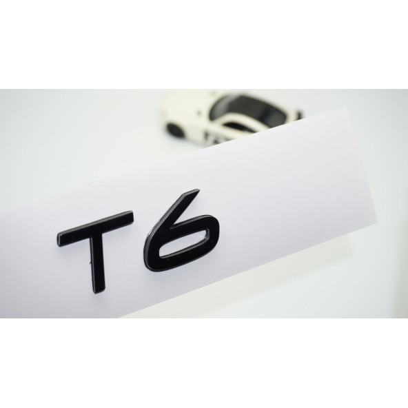 DK Tuning T6 Siyah ABS 3M 3D Bagaj Yazı Logo Volvo İle Uyumlu ürün görseli 1