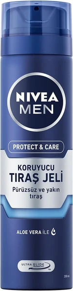 NIVEA MEN Erkek Nemlendirici Tıraş Jeli Protect&Care 200 ml ürün görseli 1
