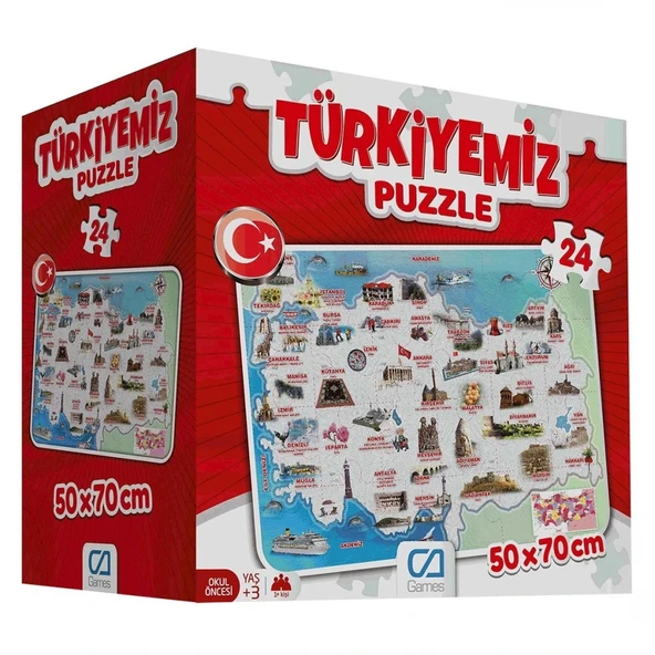 Nessiworld CA.5079 TÜRKİYEMİZ YER PUZZLE ürün görseli 1