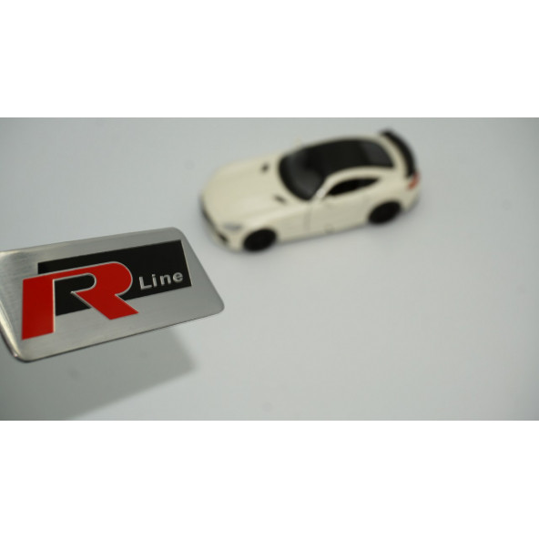 VW Volkswagen R Line Krom Metal Body Plaka 3M 3D Logo Amblem ürün görseli 1