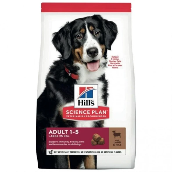 Hill's SCIENCE PLAN Kuzulu ve Pirinçli Büyük Irk Yetişkin Köpek Maması 12+2kg ürün görseli 1