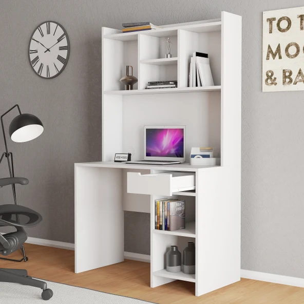 LOFT ÇALIŞMA MASASI BEYAZ ürün görseli 1
