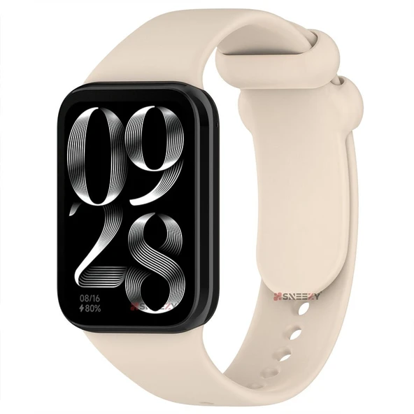 Xiaomi Mi Band 8 Pro Uyumlu Purelux Soft Yumuşak Silikon Kordon  Bej ürün görseli 1