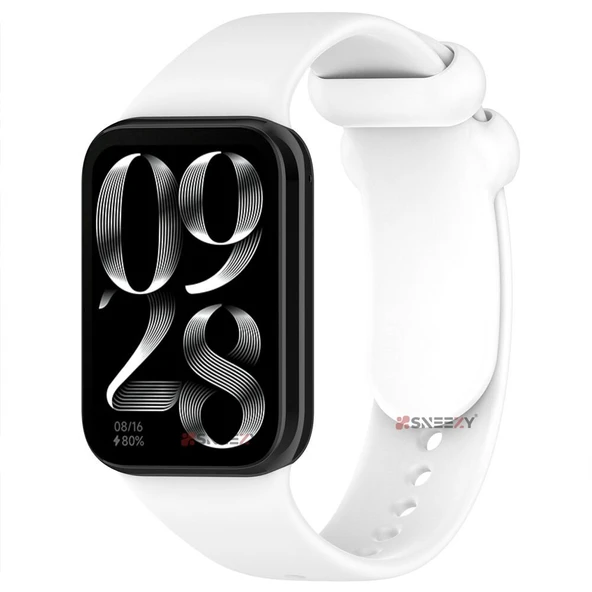 Xiaomi Mi Band 8 Pro Uyumlu Purelux Soft Yumuşak Silikon Kordon  Beyaz ürün görseli 1