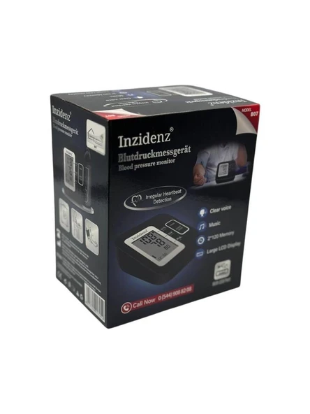 Inzidenz B07 Koldan Ölçer Türkçe Konuşan Tam Otomatik Tansiyon Aleti USB Portlu ürün görseli 1